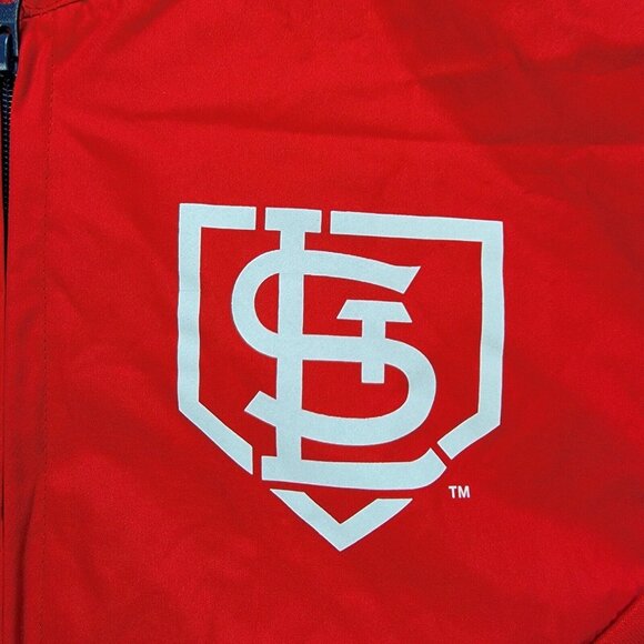 St Louis Cardinals Jersey Mens XL Red 1/4 Zip Pullover MLB Baseball Sports - Picture 4 of 9